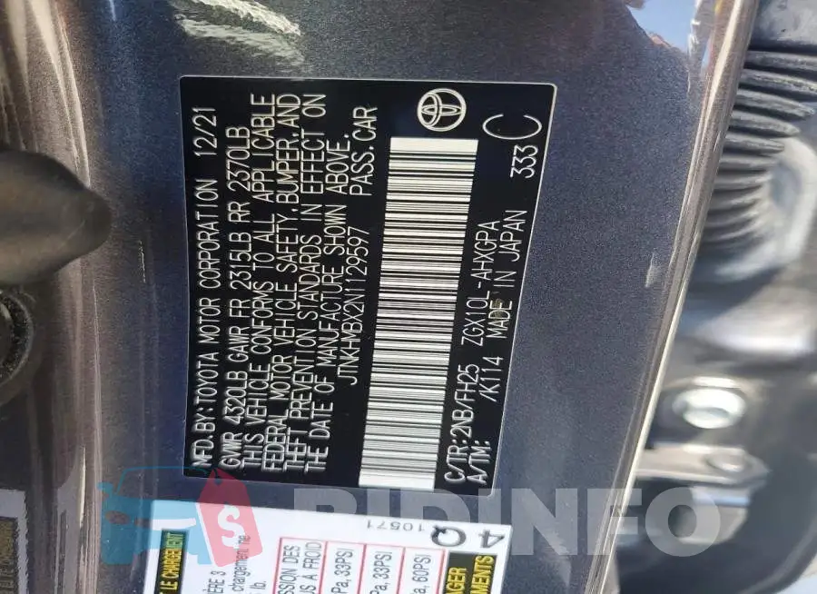 JTNKHMBX2N1129597 Photo# 12