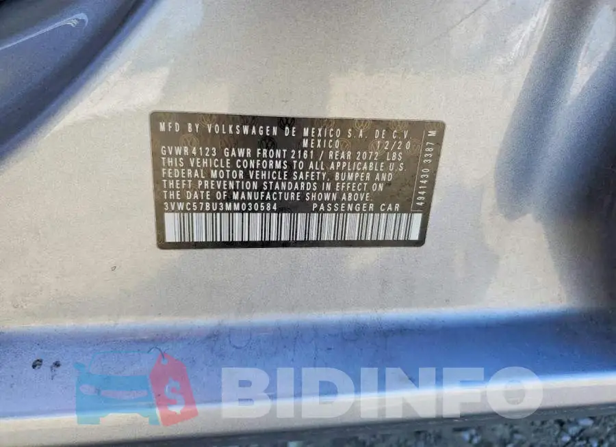3VWC57BU3MM030584 Photo# 12