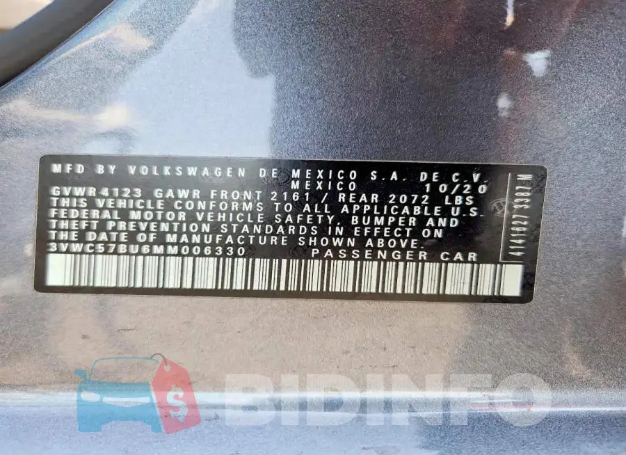3VWC57BU6MM006330 Photo# 12