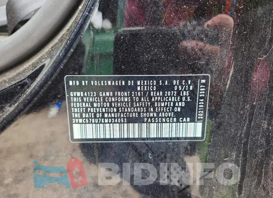 3VWC57BU7KM034053 Photo# 12