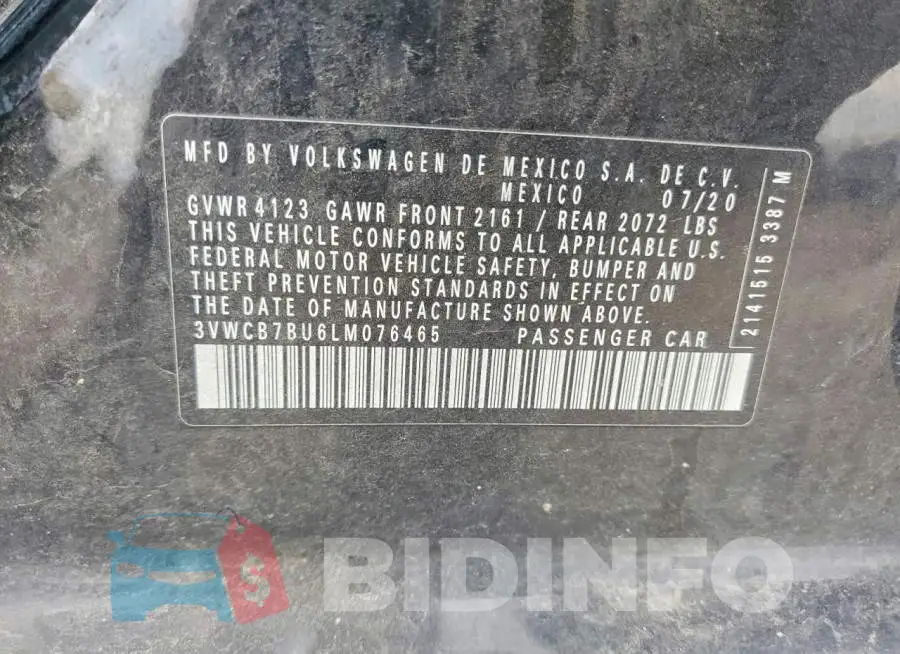 3VWCB7BU6LM076465 Photo# 12