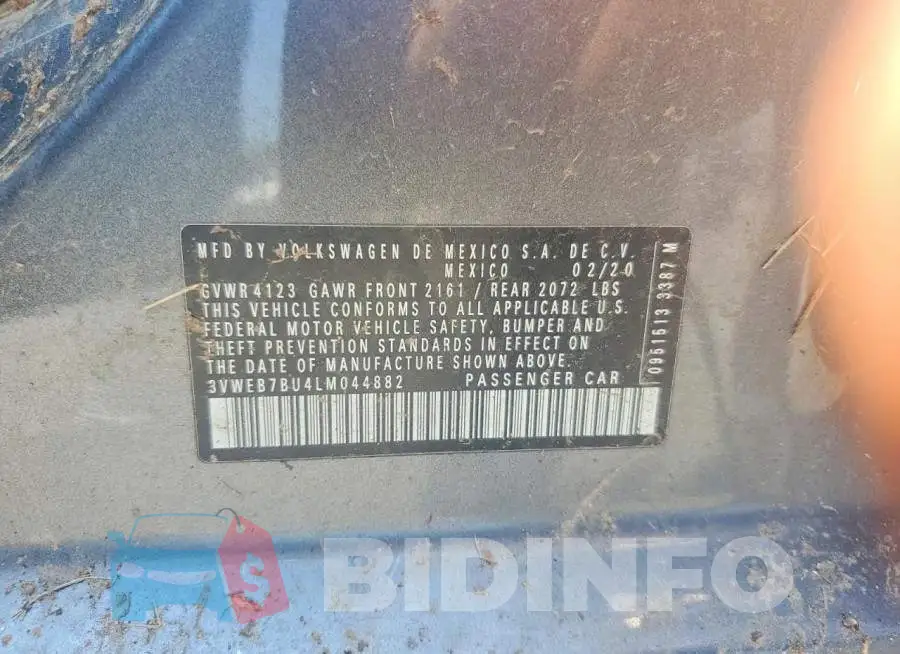 3VWEB7BU4LM044882 Photo# 12