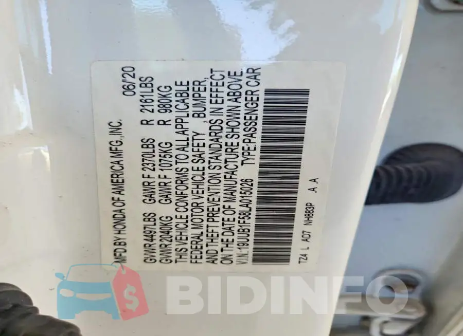 19UUB1F58LA015026 Photo# 12
