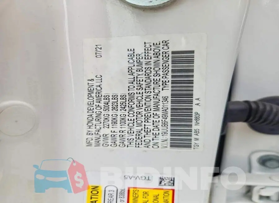 19UUB6F49MA011346 Photo# 13