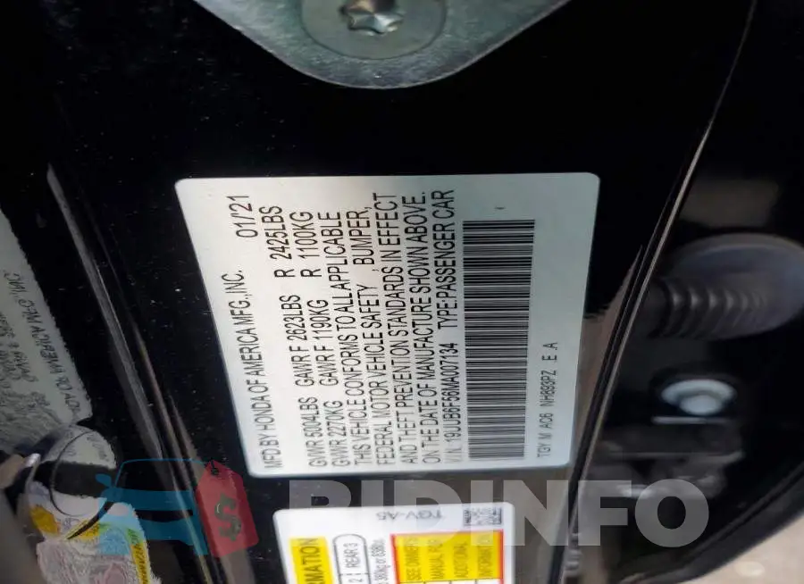 19UUB6F56MA007134 Photo# 12