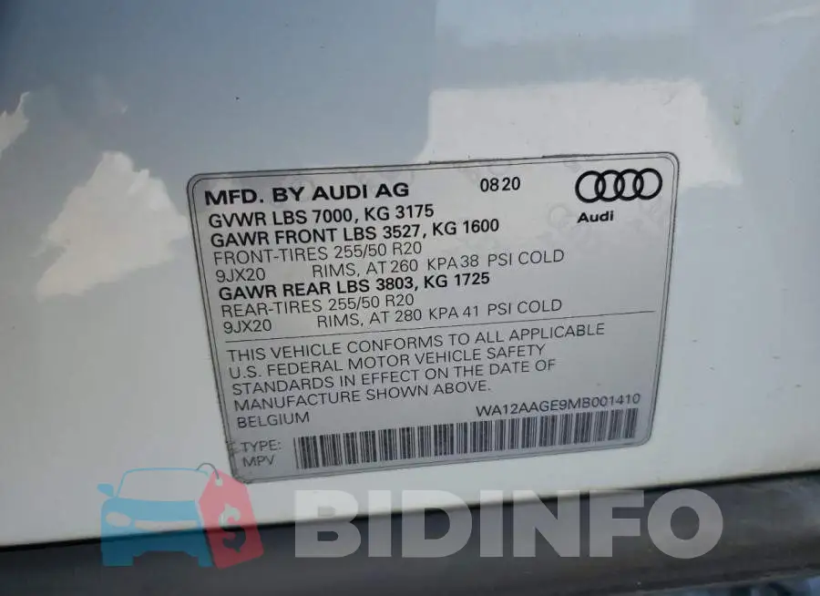 WA12AAGE9MB001410 Photo# 13