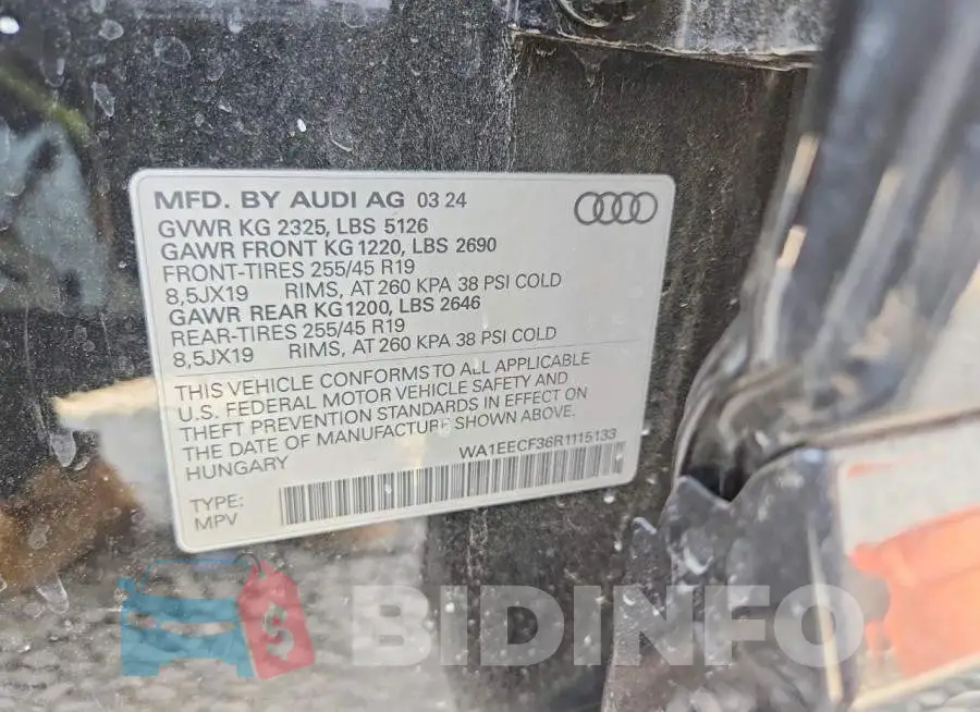 WA1EECF36R1115133 Photo# 12
