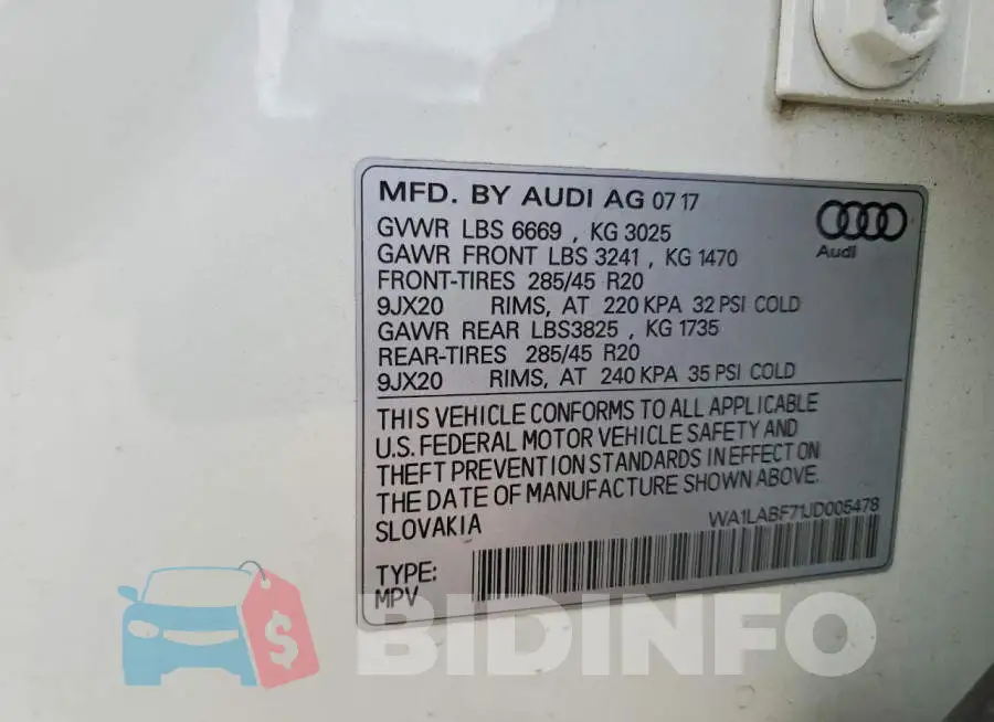 WA1LABF71JD005478 Photo# 14