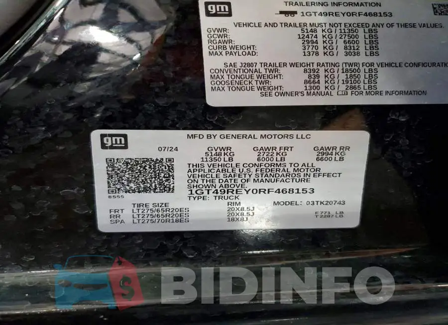 1GT49REY0RF468153 Photo# 12