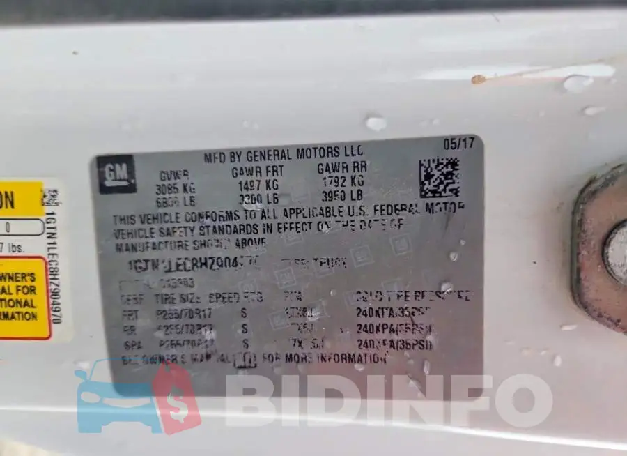 1GTN1LEC8HZ904970 Photo# 12