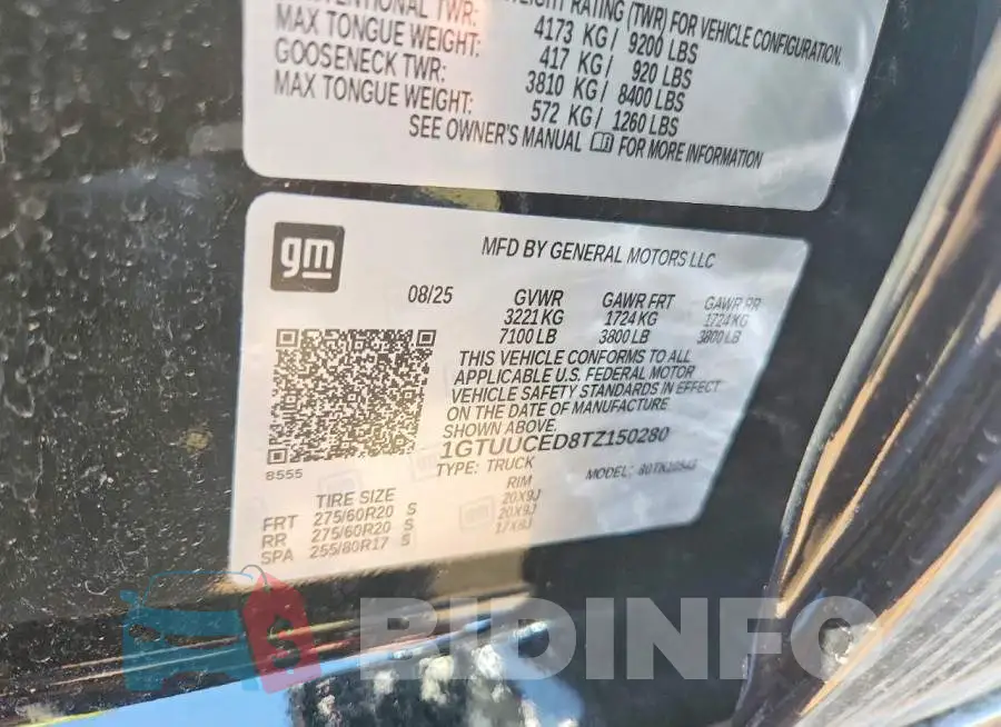 1GTUUCED8TZ150280 Photo# 12