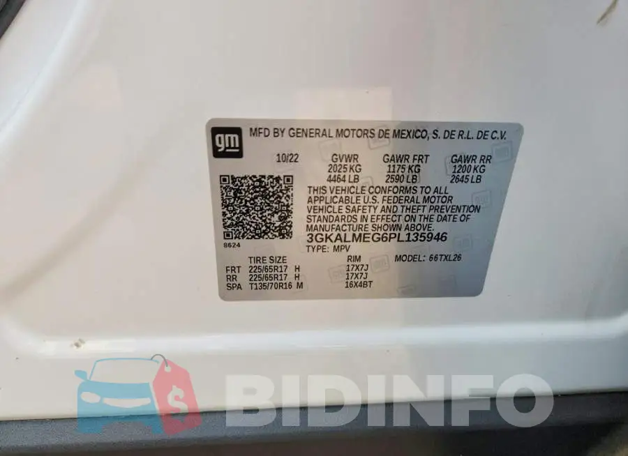 3GKALMEG6PL135946 Photo# 14