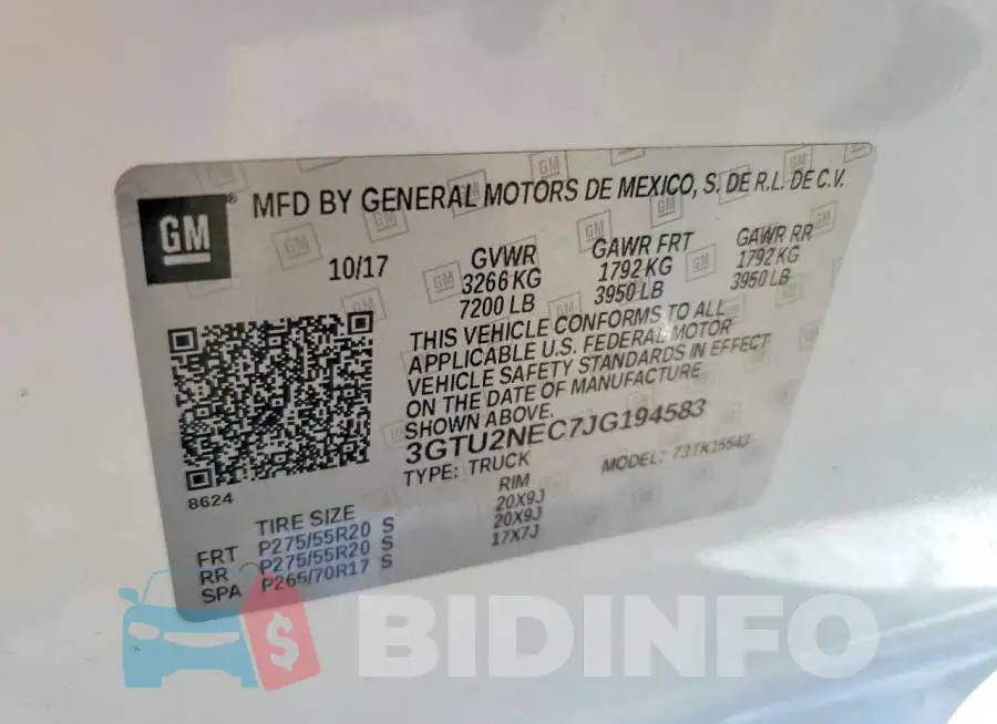 3GTU2NEC7JG194583 Photo# 12