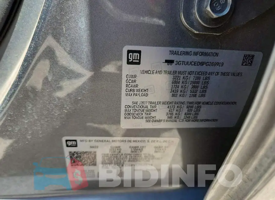 3GTUUCED6PG269919 Photo# 12