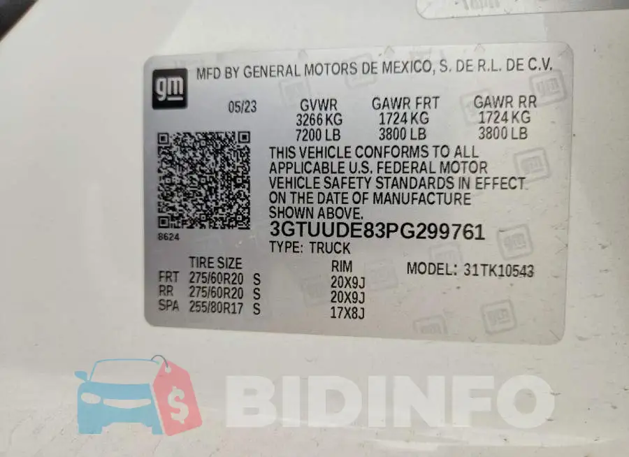 3GTUUDE83PG299761 Photo# 12