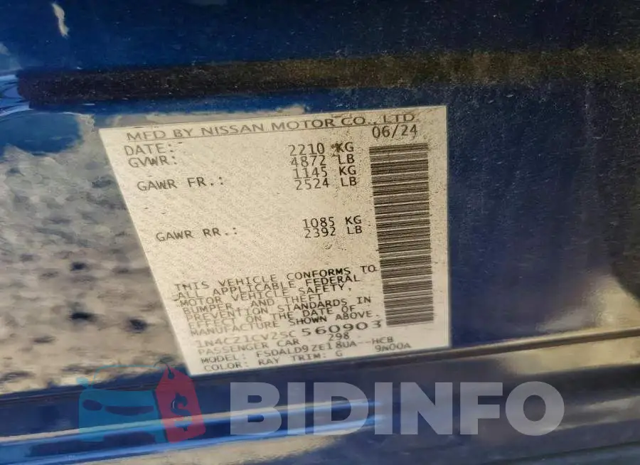 1N4CZ1CV2SC560903 Photo# 13