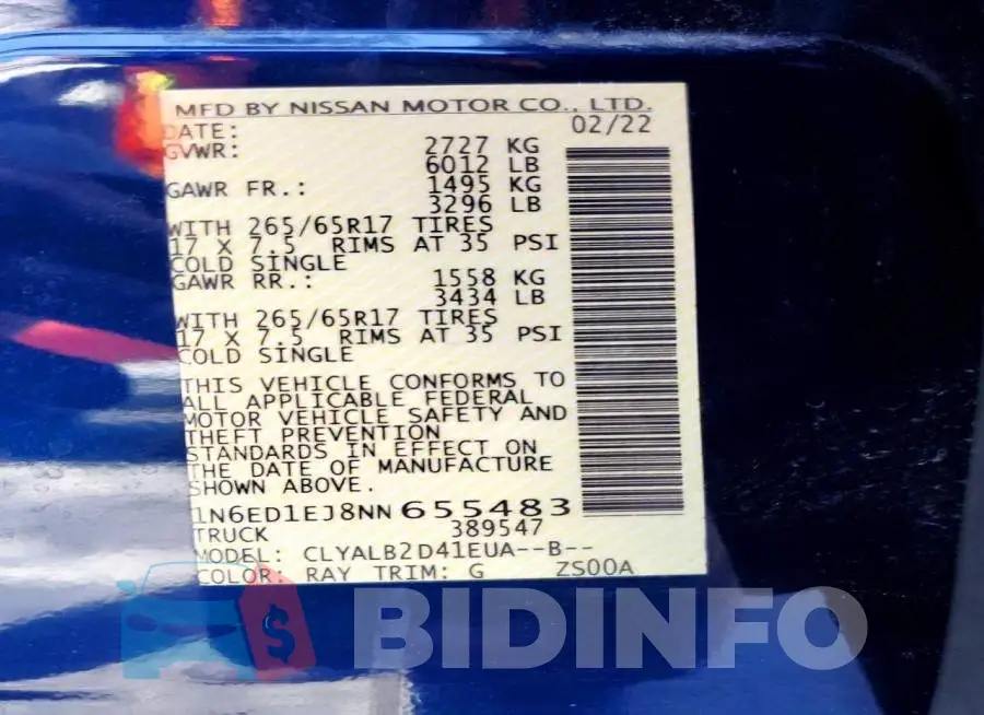 1N6ED1EJ8NN655483 Photo# 12
