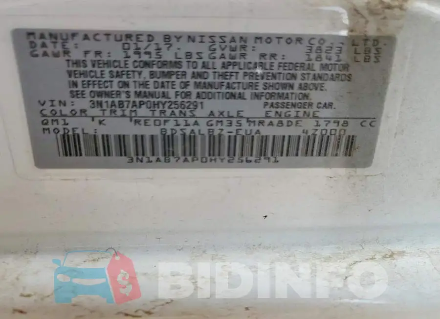 3N1AB7AP0HY256291 Photo# 12