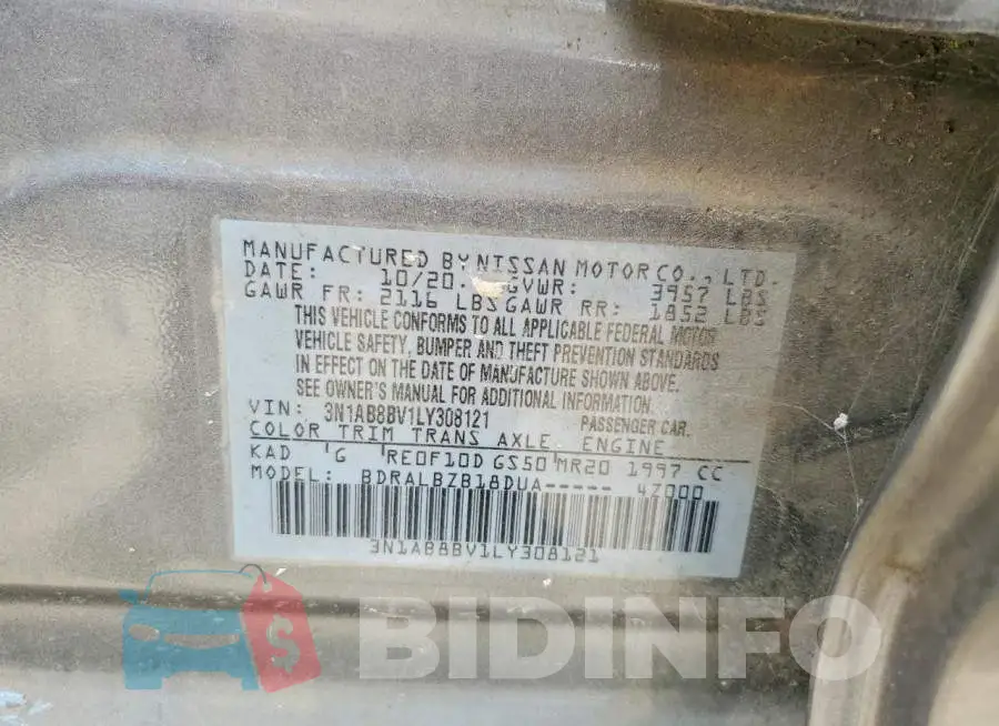3N1AB8BV1LY308121 Photo# 12