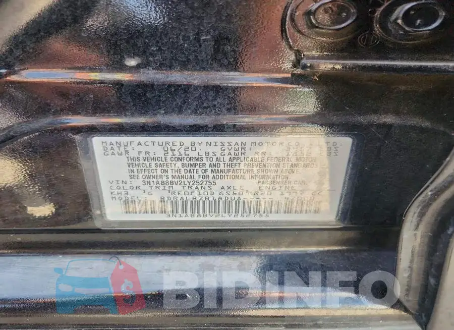 3N1AB8BV2LY252755 Photo# 12