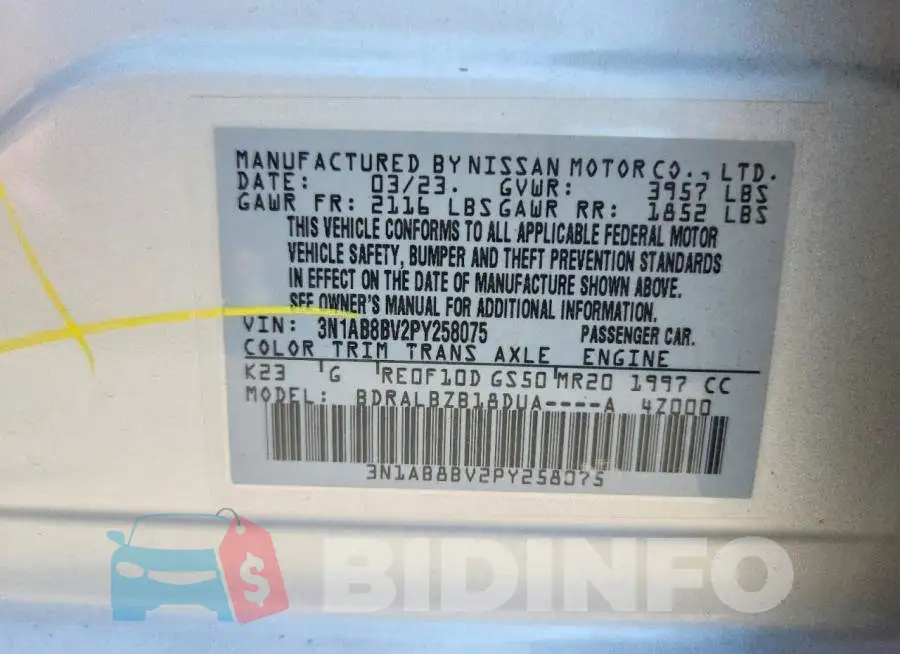 3N1AB8BV2PY258075 Photo# 12