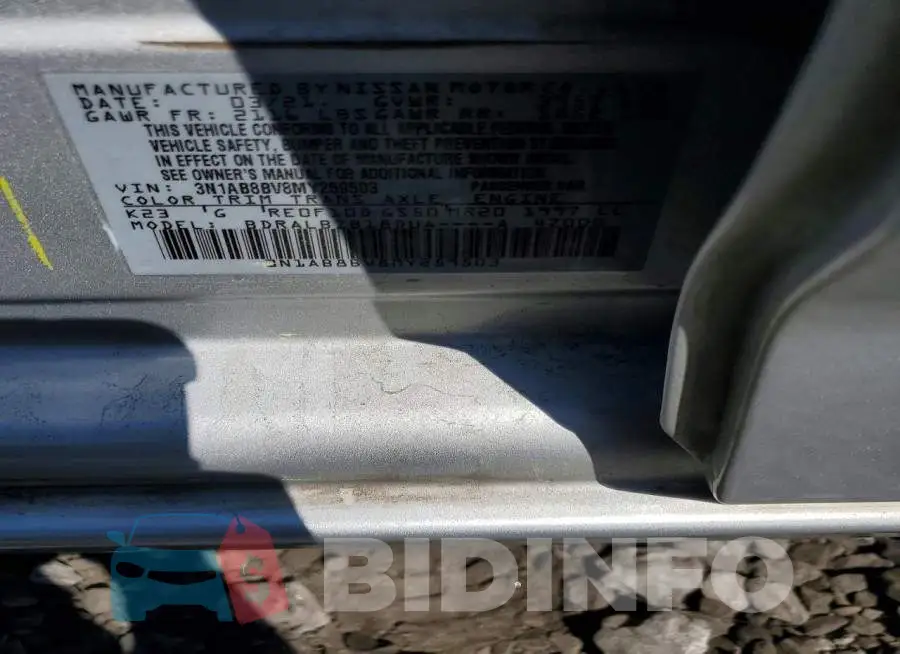 3N1AB8BV8MY259503 Photo# 12