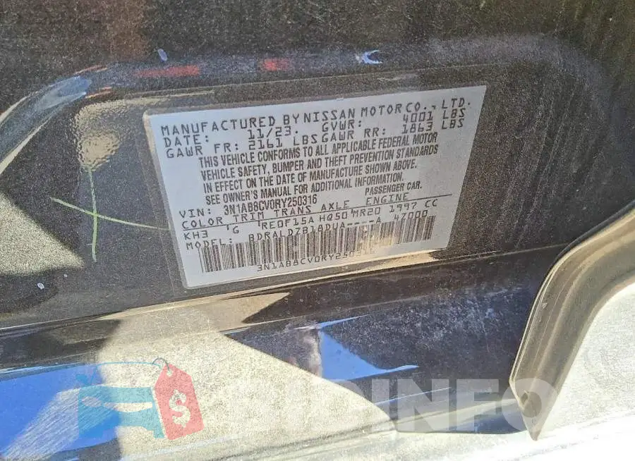 3N1AB8CV0RY250316 Photo# 12