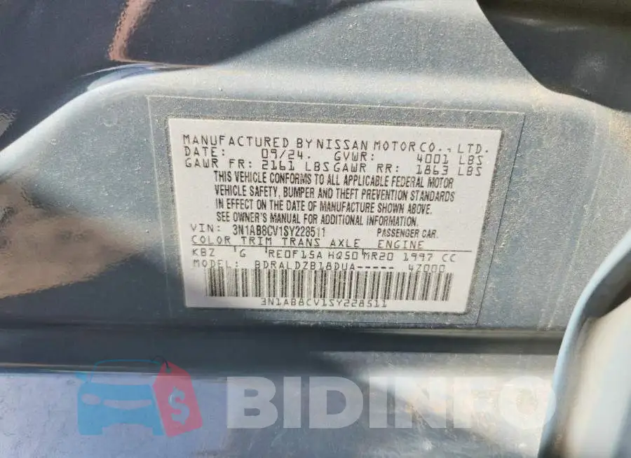 3N1AB8CV1SY228511 Photo# 12