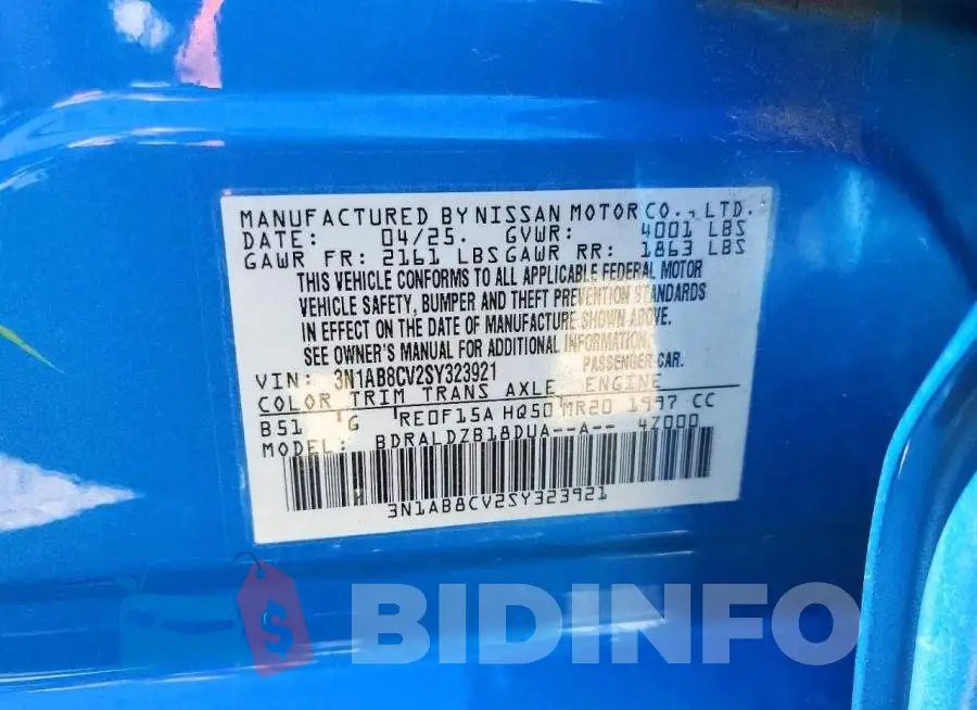 3N1AB8CV2SY323921 Photo# 12