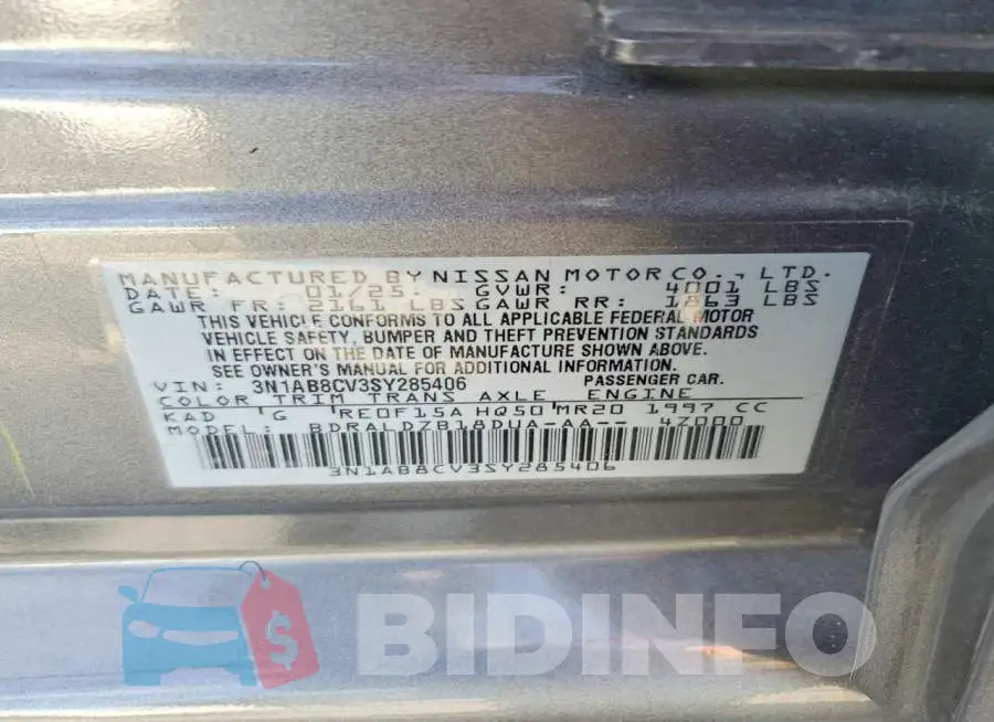3N1AB8CV3SY285406 Photo# 12