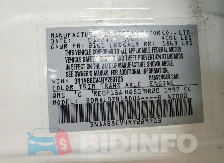 3N1AB8CV4RY289703 Photo# 12