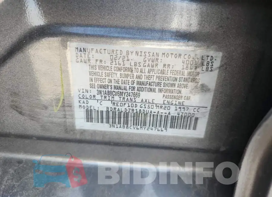 3N1AB8CV6MY247669 Photo# 13