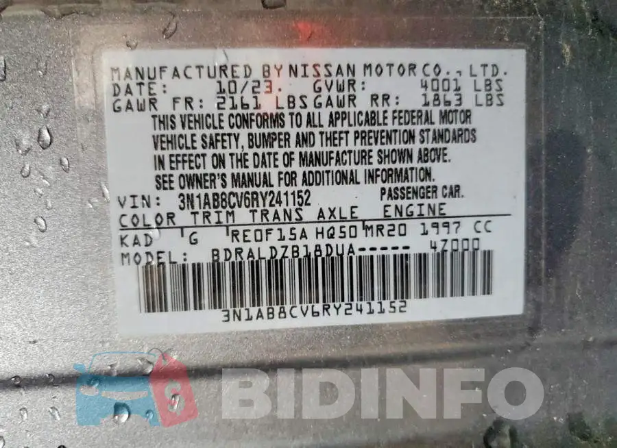 3N1AB8CV6RY241152 Photo# 13