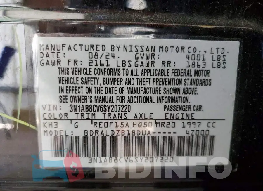 3N1AB8CV6SY207220 Photo# 12