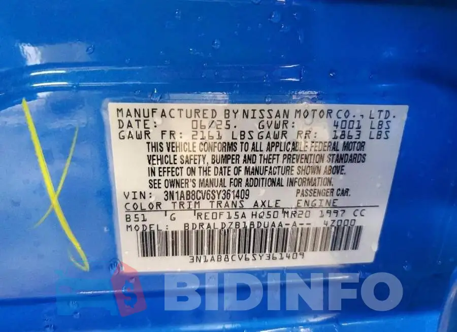 3N1AB8CV6SY361409 Photo# 13