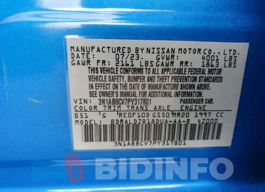 3N1AB8CV7PY317801 Photo# 12