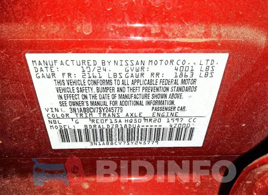 3N1AB8CV7SY245779 Photo# 12