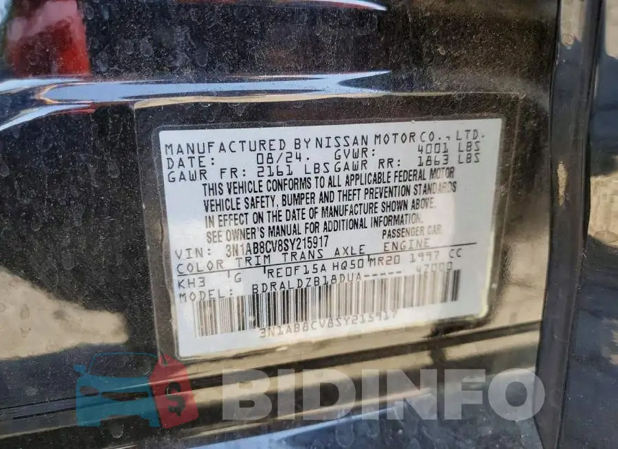 3N1AB8CV8SY215917 Photo# 12