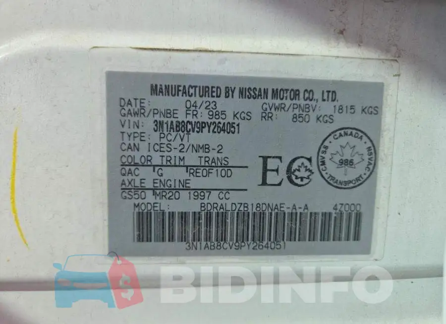 3N1AB8CV9PY264051 Photo# 12