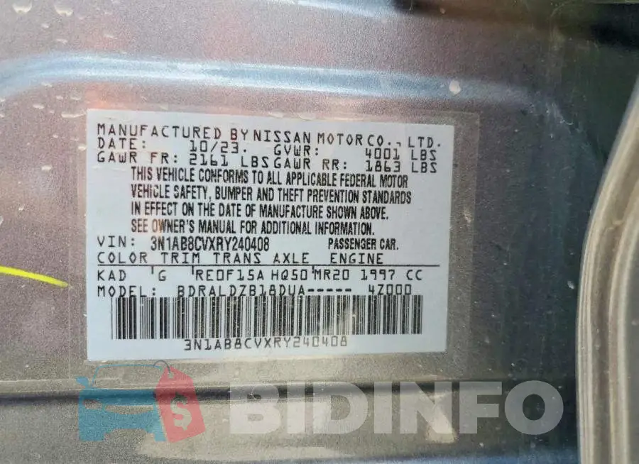 3N1AB8CVXRY240408 Photo# 12