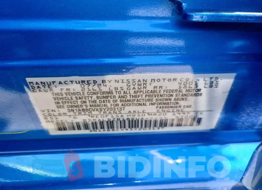 3N1AB8CVXSY203137 Photo# 12