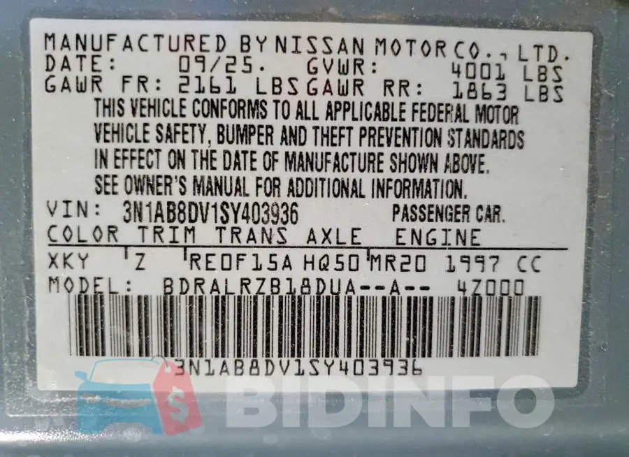 3N1AB8DV1SY403936 Photo# 13