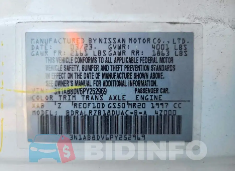 3N1AB8DV6PY252969 Photo# 12