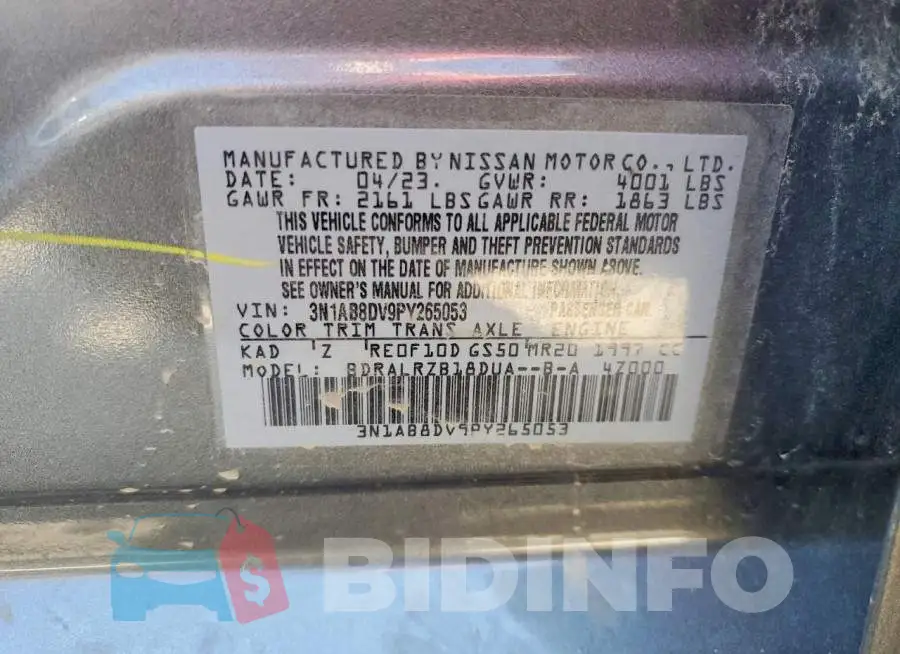 3N1AB8DV9PY265053 Photo# 12