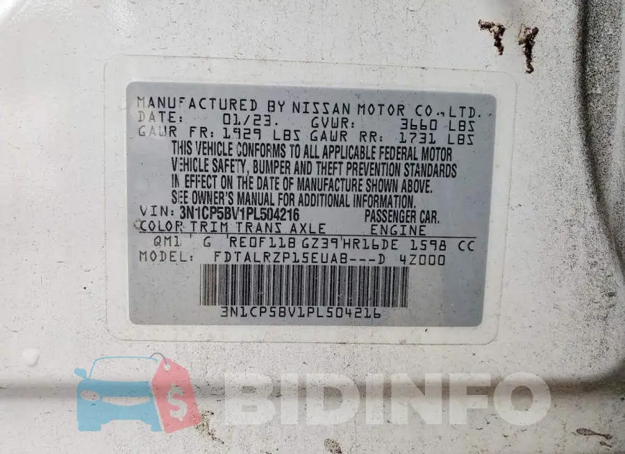 3N1CP5BV1PL504216 Photo# 12