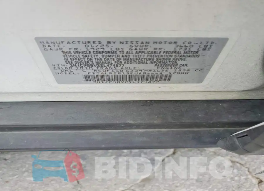 3N1CP5BV2SL474877 Photo# 13