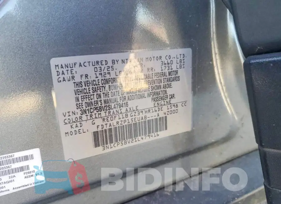 3N1CP5BV2SL479416 Photo# 12
