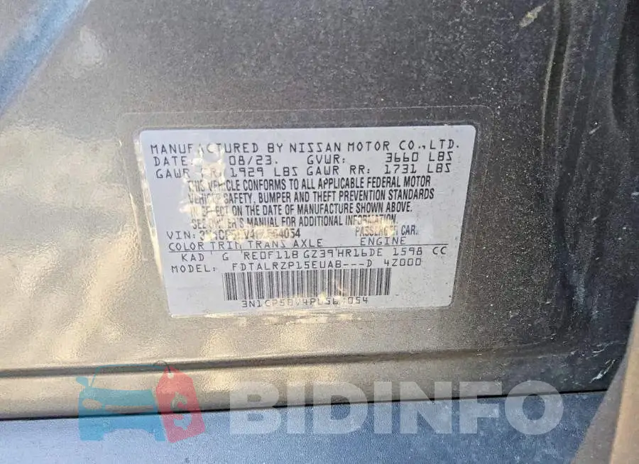 3N1CP5BV4PL564054 Photo# 13