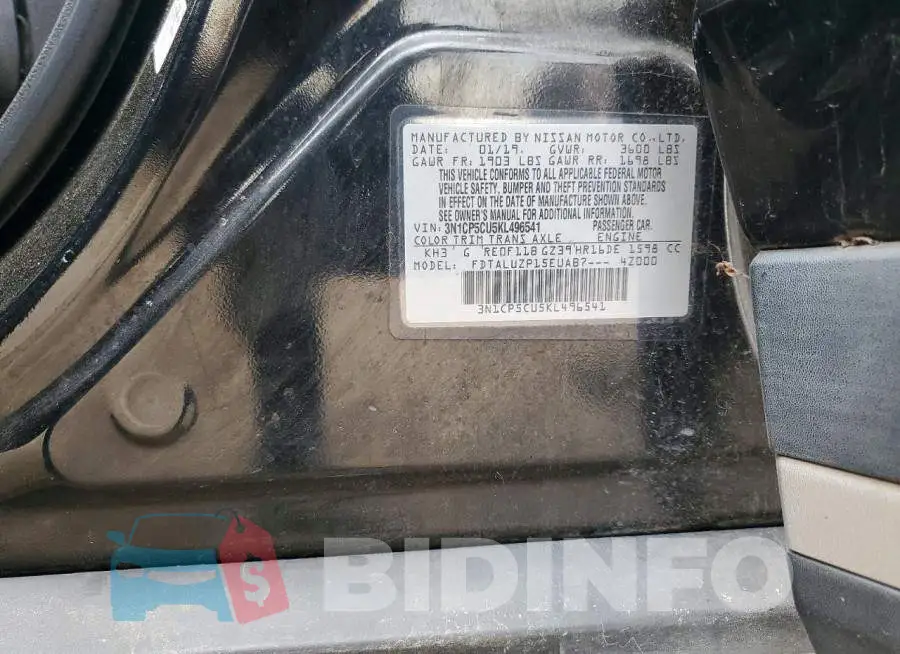 3N1CP5CU5KL496541 Photo# 14