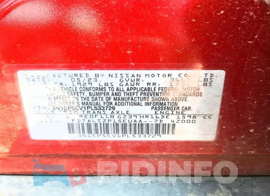 3N1CP5CV1PL533729 Photo# 12